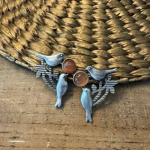 Perched Bird Earrings
