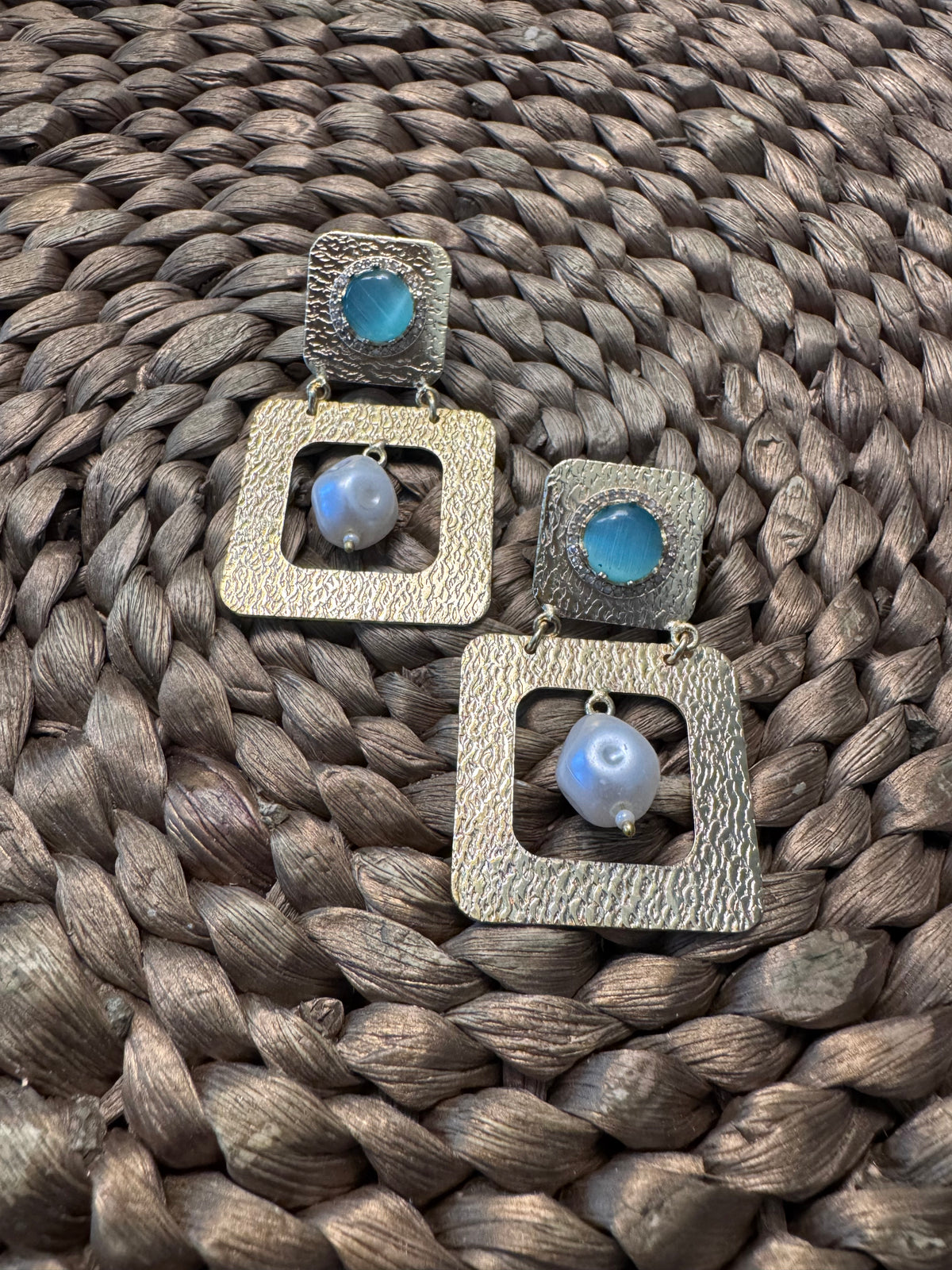Irregular Square Earrings
