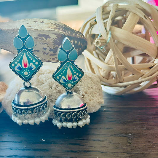 Hand-painted Jhumkas