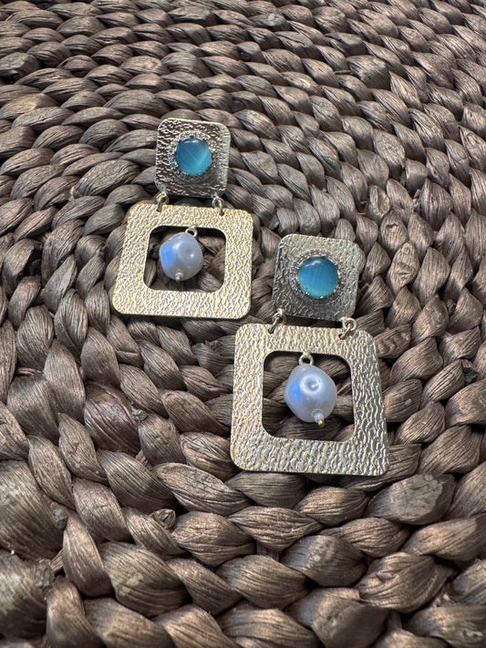 Irregular Square Earrings