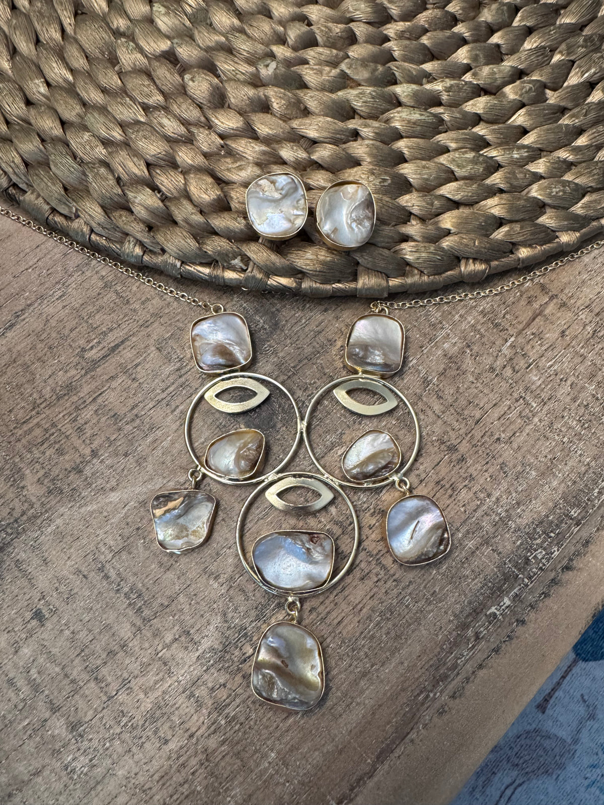 Chain Necklace with earrings