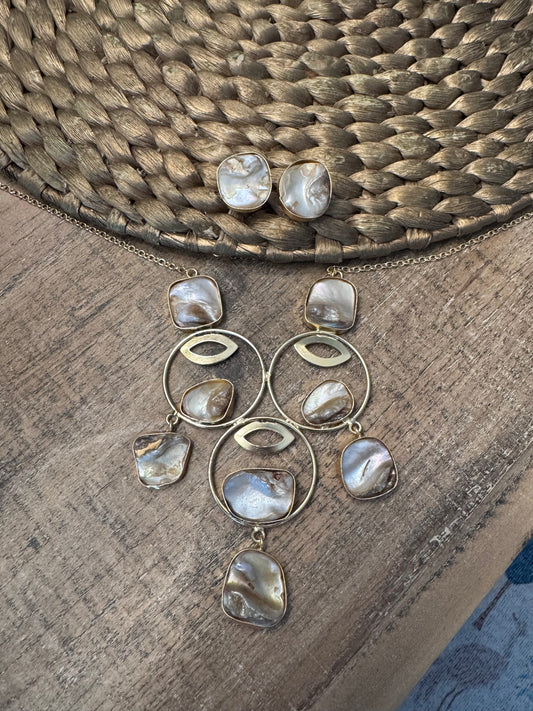 Chain Necklace with earrings