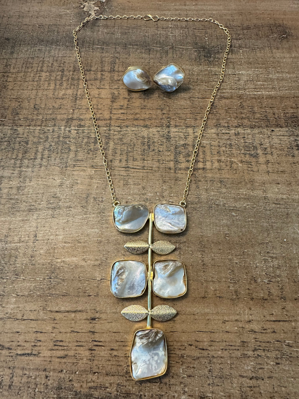 Chain Necklace with Earrings