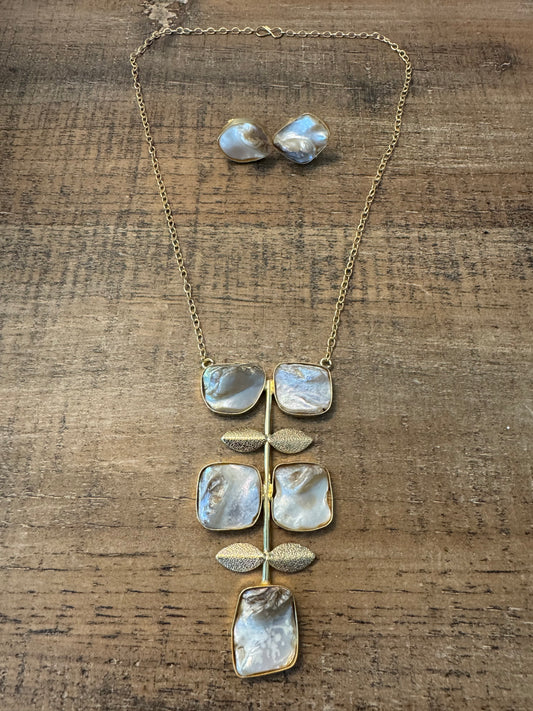 Chain Necklace with Earrings